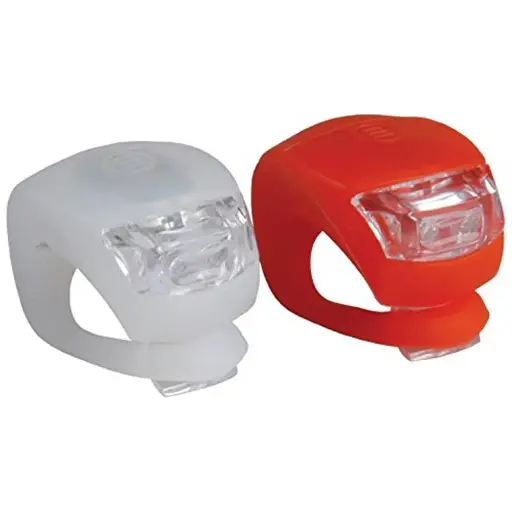 [36175]  Bike Lamps LED Front White & Back Red