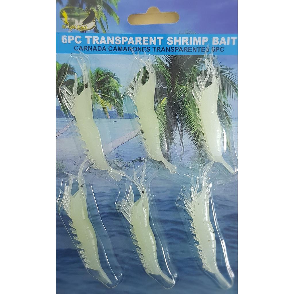 Shrimp Bait Transparent 6 pcs Blister pack