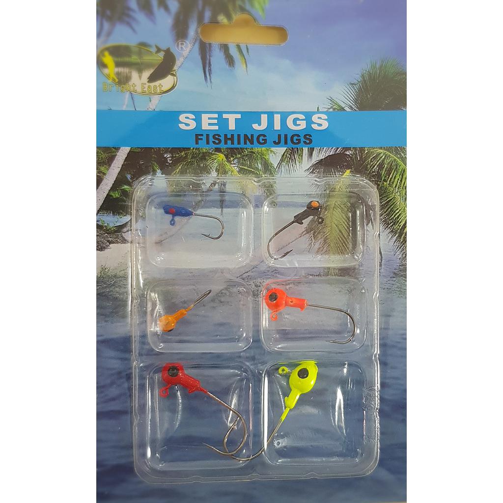 Fishing Jigs 6 assorted pieces Blister Pack