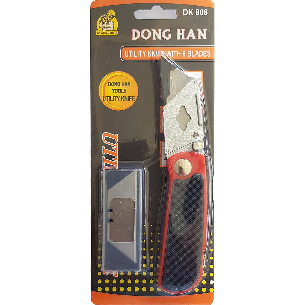 Work Utility Knife Carton Cutter 15cm Plastic Rubber Handle