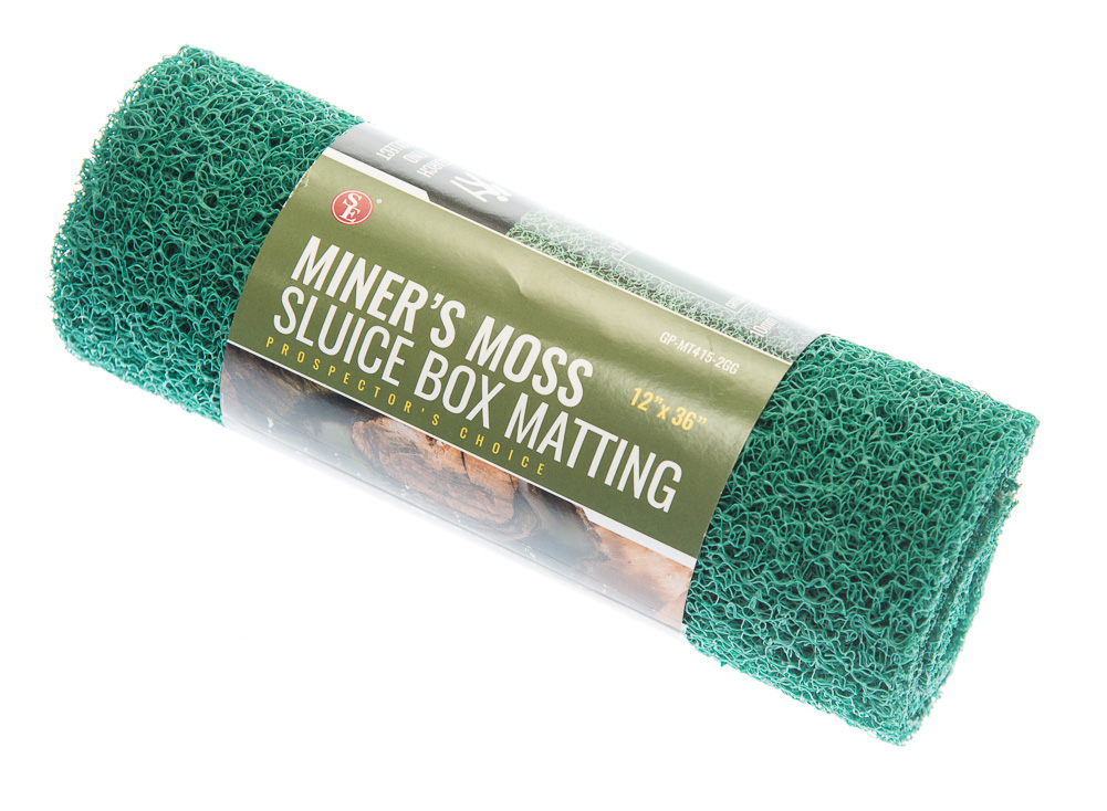 Miner's Moss Sluice Box Matting 30x91 cm 10mm Thick Green Colour