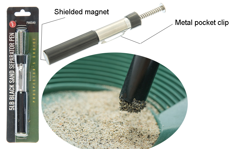 5 lb Magnetic Black Sand Pocket Separator Pen