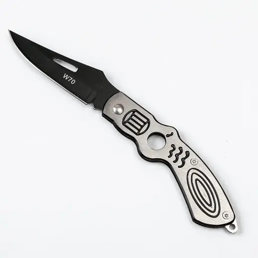 [40167]  Folding Pocket Knife 6.5 cm Black Blade