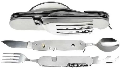 [40213]  Foldable Knife Fork Spoon 7 in 1
