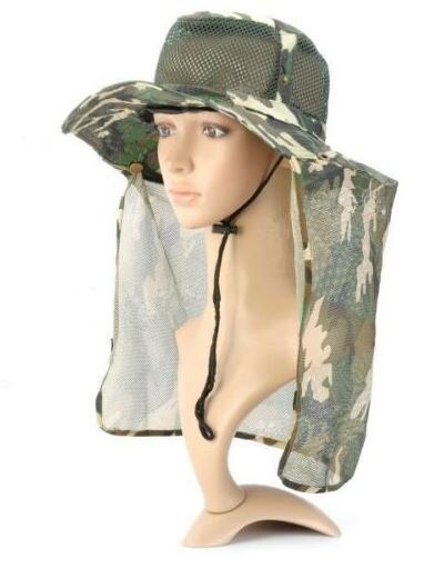 Camouflage Woodland Slouch Boonie Hat with Mesh Crown &amp; Neck Flap