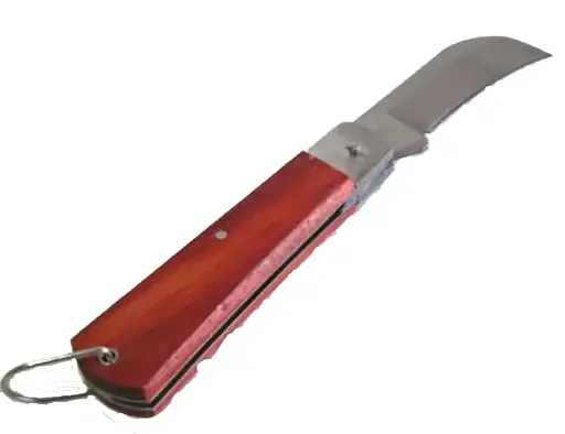 [40305]  Wood Handle Electrician Knife