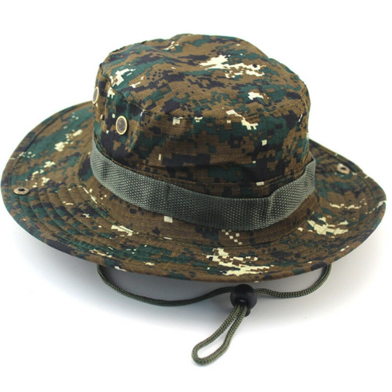 Woodland Digi Camo Bush Giggle Boonie Hat