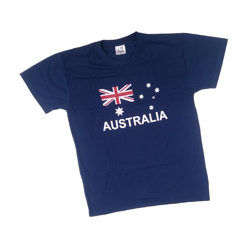 T-Shirt Navy Australia Flag Print