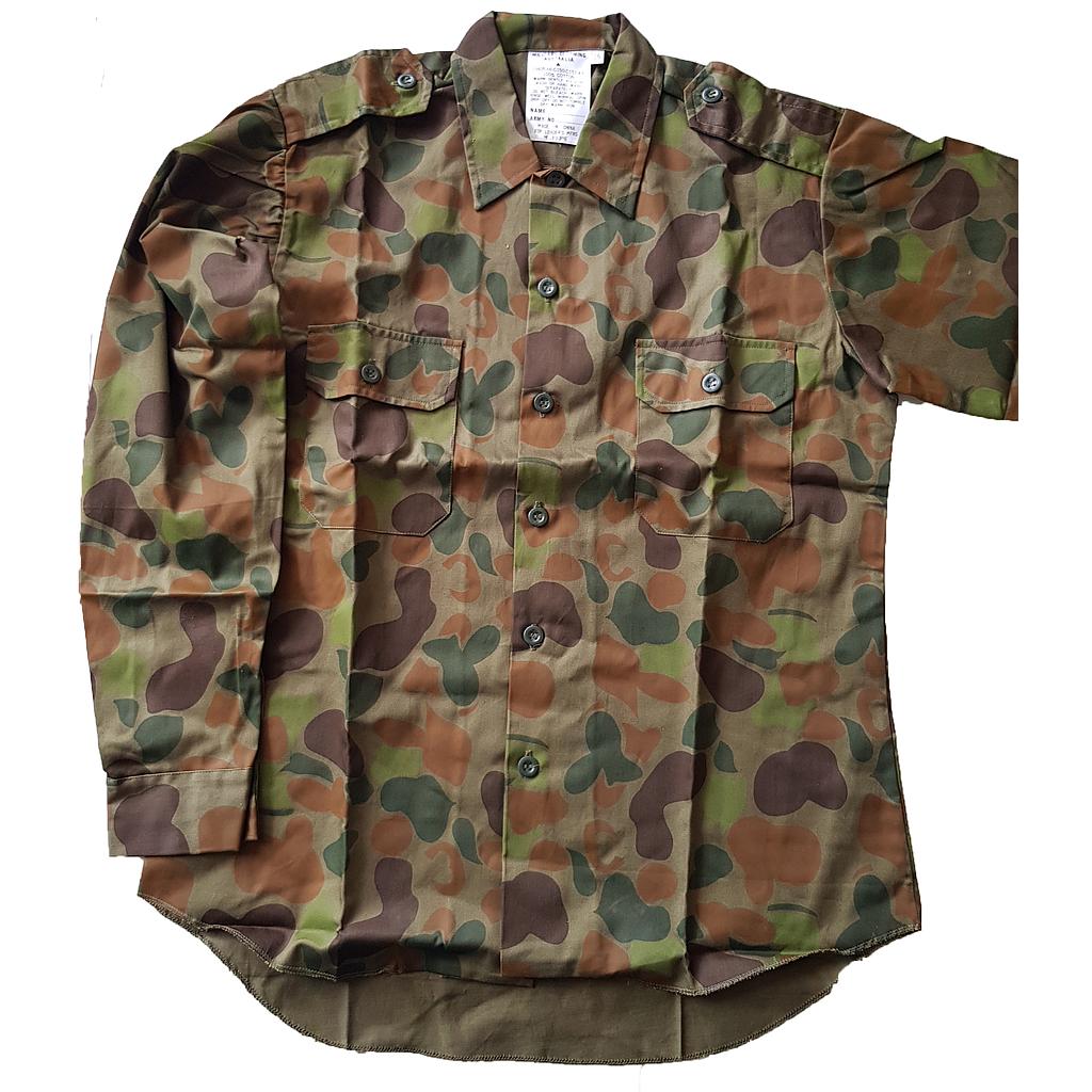 Army Shirt Cotton Auscam on Green