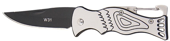 Folding Pocket Knife 6.4 cm Blade Clip Lock Handle