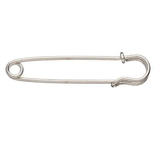 [43940]  Blanket Kilt Safety Pin 76mm Card Of 2 Pieces