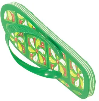 [45102]  Rubber Thongs Patterned