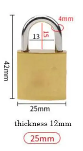 [46003]  25 mm Brass Padlock