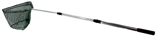 [60401]  Fish Landing Net Triangular Collapsible 43x40cm 1.7mt Telescopic Handle Plastic Tighteners