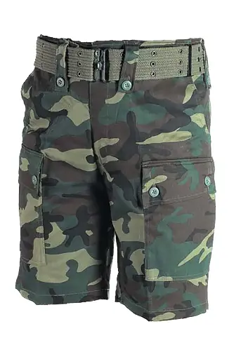 Army Shorts Woodland Camo