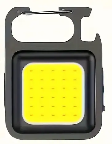 [37311] Mini COB LED Keychain Torch Rechargeable with Clip & Magnet