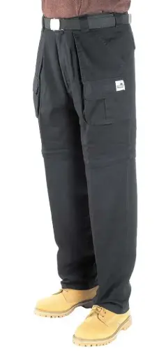 Outback Kombo Cargo Pants Zip Off Leg Cotton Black