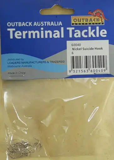 Nickel Bait Suicide Hook 10 pc pack 