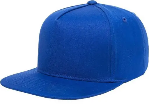 [12858] Cotton Baseball Cap 5 panel Snapback