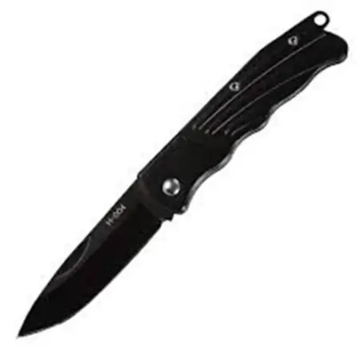 [40154] Black Folding Knife 6.1cm Blade
