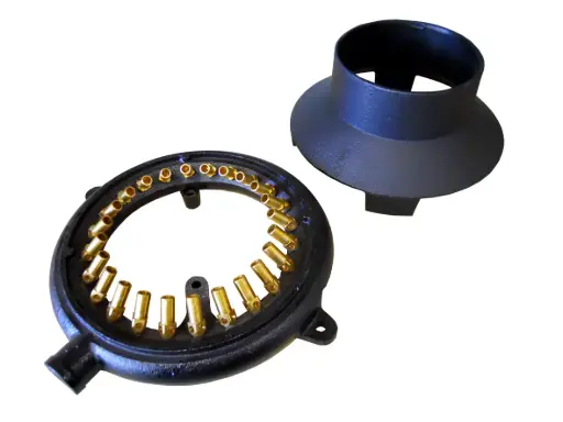 [29701] 24 Jet Mongolian Chimney Burner Hood LP Gas with Side Lugs