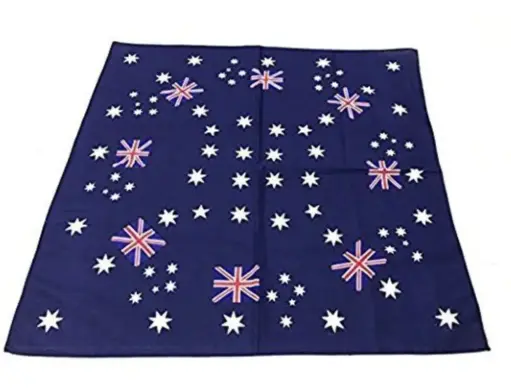 [12890] Australian Flag Pattern Cotton Bandana